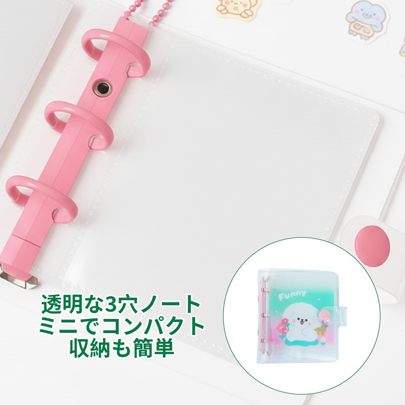 Sticker Book Transparent A8 with 20 Inner Pages Transparent Clear