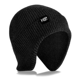 HASAGEI Winter Hat Breathable Knitted Winter Thermal Hat Soft Sports Hat Ski Hat for Men and Women Outdoor, black