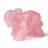 GUJOXILA Rose Quartz Crystal Elephant Ornament Crystals Gifts for Women