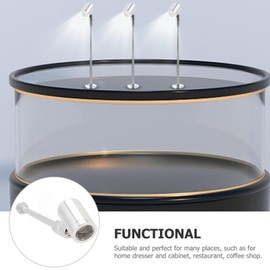 Fockety Spot Lights, 180° Rotate USB Aluminum Alloy Picture Lights Mini Accent Lights Indoor LED Spotlight Wall Light for Display Painting Artwork, Plants Jewelry Showcase (White Light)