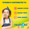 Kids Vitamin D3 600iu Chewable 180 Tablets. Sugar Free. Natural