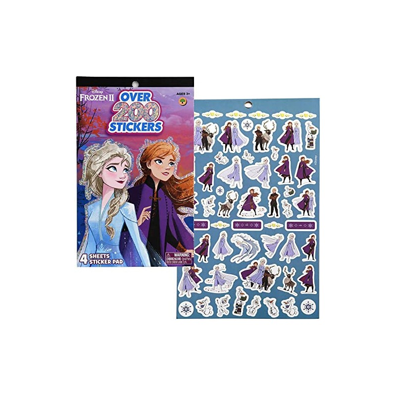 Frozen2 4 Sheet Foil Cover Sticker Pad, 200+ Stickers- 6
