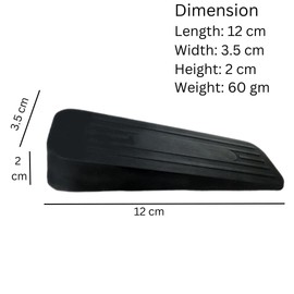 Door Stoppers for Floor 5pcs Rubber Door Stop Heavy Duty Non-Slip Door Wedges Jammer Doorstop for Carpet Heavy Doors Homes Offices Workshops (Black)