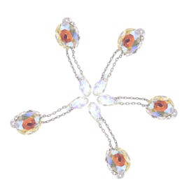 Beavorty 5pcs Rhinestone Pendant Nail Charms for Nail Art for Women Girls Creative Manicure Supplies for Home Salon Use