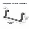 Over Cabinet Towel Bar for Kitchen and Bathroom – 9.06