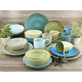 Soy Bowl Set of 4 | Bowls | Nature Collection | Stoneware | Water - Blue | Diameter 8 cm