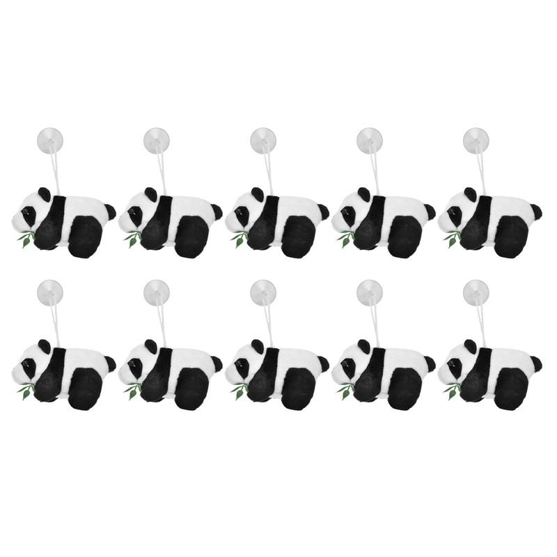 10pcs Mini Panda Plush Toy Soft Cute Tiny Panda Doll