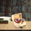 Tosnail 6 Pack Unfinished Wooden Treasure Chest, 4.7 x 3