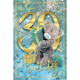 Me To You 30th 30 3D Holographic Hologram Bear Teddy BIRTHDAY Card