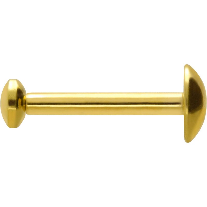 PIERCINGLINE Titanium Labret Stud Internal Thread Flat Disc Piercing Lip