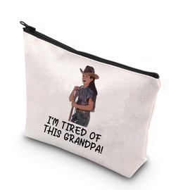 KUIYAI Movie Cosmetic Bag Hole Movie Inspired Gift Movie Lover Gift Makeup Zipper Pouch Bag for Fans (of This Granpa)