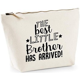 Hippowarehouse The best little brother has arrived! printed make up cosmetic wash bag 18x19x9cm