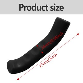 Runseaway 2 Pairs Bicycle Brake Lever Grip Protector Cover, Non-Slip Brake Lever Grip, Silicone Sleeve Universal Brake Protection Handle Cover for Bicycle, Cycling, Road/Mountain Bikes, Black