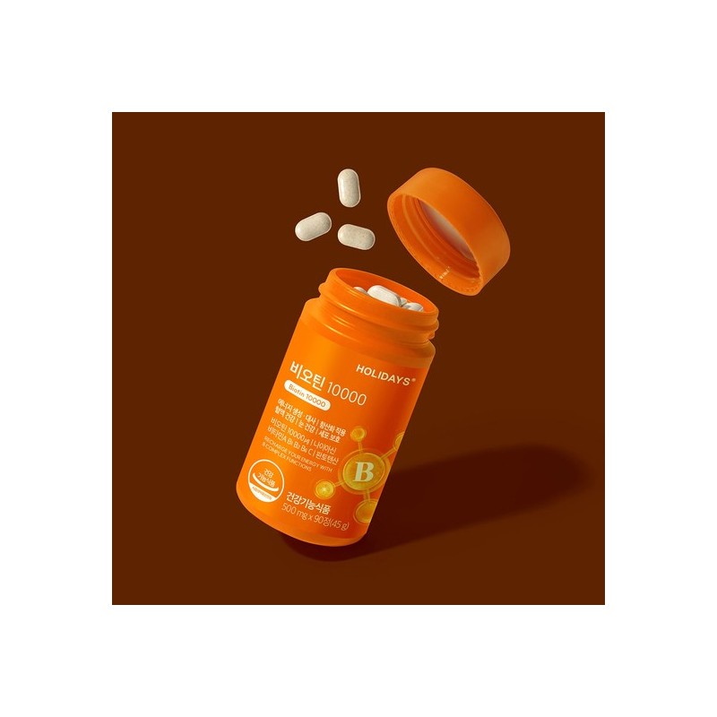 Holidays Biotin 10,000 (1 bottle, 3-month supply) / 홀리데이즈 비오틴