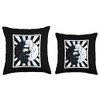 Yin Yang Poodle Dog Yin and Yang Funny Poodle Throw