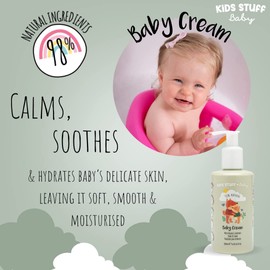 Kids Stuff Baby | Baby Cream 200ml | Natural Ingredients | Organic Lavender Oil | Suitable for Newborn Skin | Dermatologically & Paediatrician Approved | Kind to Sensitive Skin | Vegan | Cruelty-Free