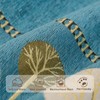 Aucrovee Chenille Boho Jacquard Couch Cover, Washable Sectional Sofa Covers