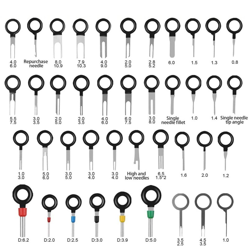 87 Piece Set Connector Pin Removal Tool Coupler Connector Wire