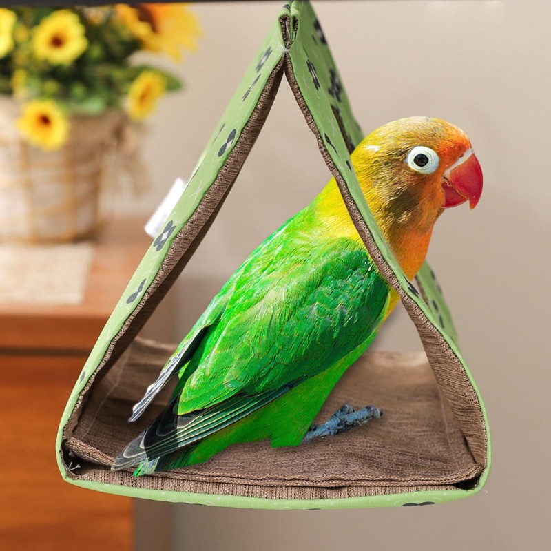 Hanging Triangle Bird Nest for Parrots | Summer Bird Sleeping