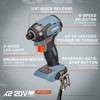 SENIX PDIX2-M2-0 20 Volt Max* X2 1/4-Inch Cordless Impact Driver,