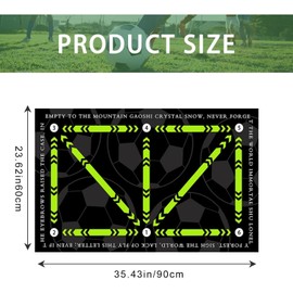 Football Training Mat, 60 x 90 cm Football Mat, Football Control, Football Football, Football, Step, Non-Slip Football Mat Training, Football Step Training Mat, Football Mat Training Ball Control