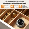AnySharp Evo Affilacoltelli, Sicurezza Mani Libere, Potente Suzione PowerGrip, Affila