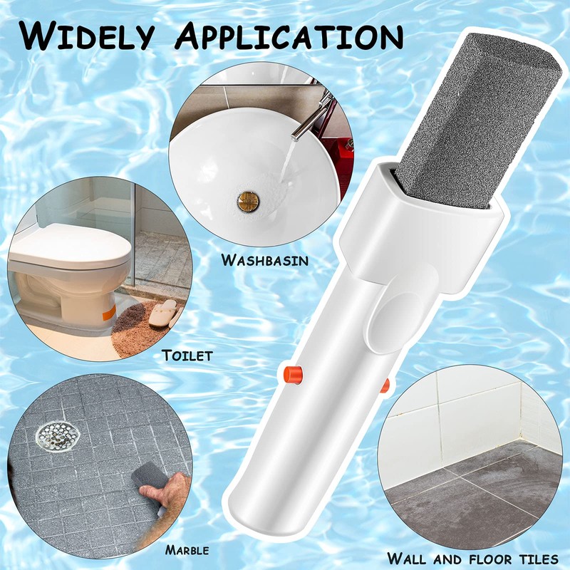 Geiserailie 3 Pieces Pool Pumice Stone with Handle Erase Rust