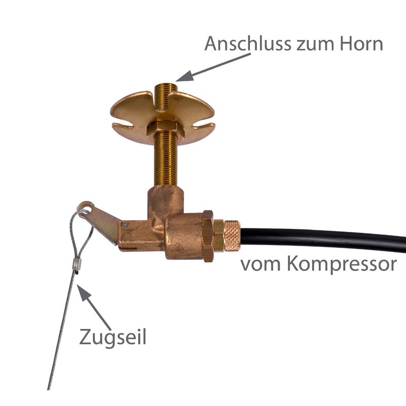 Marco Air Horn Connection Kit + Hose with Traction Valve