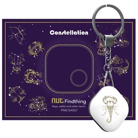 Nutale Key Finder Constellation - 1Pack Bluetooth Tracker Item Locator with Key Chain for Gifts Keys Pet Wallets or Backpacks and Tablets (Scorpio)