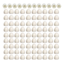 M3 Cap Nuts, 100 Pcs Nylon Acorn Dome Head Hex Nuts, Thread Bolt Caps Nuts, Protector Covers for Screws Bolts