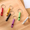 Portable Personal Safety Whistle for Women Alarm Silver 11ea