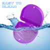 Orthodontic Mouthguard Case Dental Retainer Case-Purple