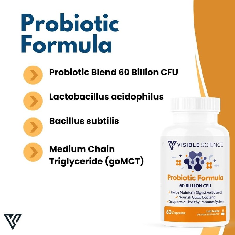 Visible Science Probiotic Formula – Probiotic Strains – Gut, Digestive
