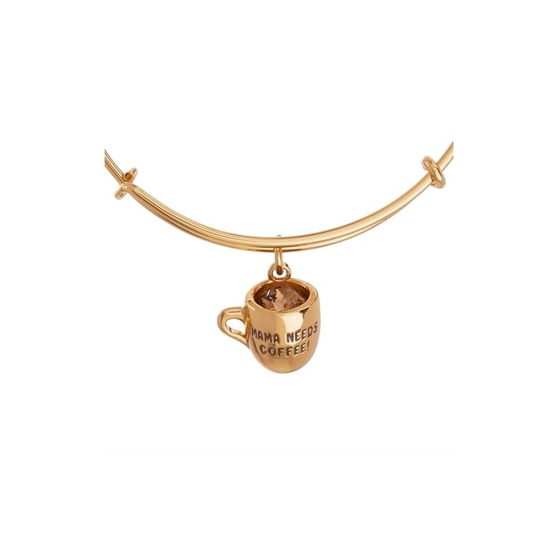 Alex and Ani Mama Needs Coffee' Charm Bangle