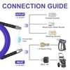 TUTULUCK 50FT Sewer Jetter Kit for Pressure Washer 1/4"NPT Drain