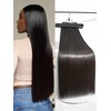 Frodio Clip Ins Hair Extensions Black: Seamless Long Silky Straight