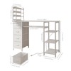 NinPeen Manicure Table Nail Desk for Nail tech with Drawers
