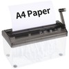 A4 Paper Manual Shredder - Black Portable Mini Paper Grinder