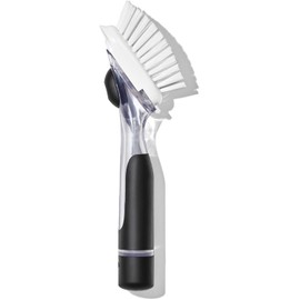 OXO Good Grips - Cepillo para Polvo de Limpieza para Platos dispensador de jabón, Cepillo para Polvo de Limpieza para Cocina