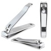 3pc Curved Edge Large Ultra Sharp Stainless Steel Sturdy Fingernail