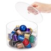 Peohud Coffee Filter Holder, Acrylic Coffee Pod Holder with Lid,