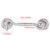 2 Packs Brushed Nickel 4”Hook and Eye Gate Door Latch,Solid
