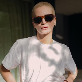 LJCZKA Retro Rectangle Sunglasses for Women Men Trendy Thick Frame Square Sunglasses 90s Vintage Oversized Rectangular Sun Glasses UV400 Protection (Leopard Grey)