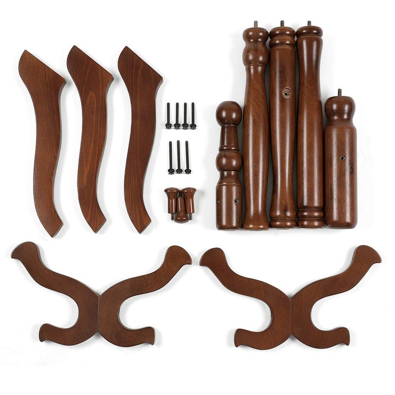 VASAGLE Coat Stand, Solid Wood Freestanding Coat Rack with 11