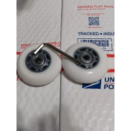 Razor RED FLASH Rip Rider Rear Wheels - 2 pack "SILVER HUBS"