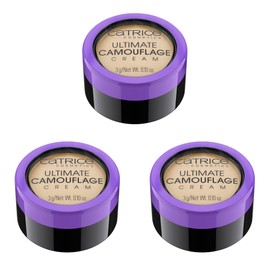 Catrice Ultimate Camouflage Cream, Concealer Cream, Concealer Cream, Make-Up, Non-Comedogenic, Pack of 3 (3 x 3 g) No. 015 W Fair