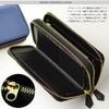 [Merge] MG-1866 Long Wallet, Round Zipper, Carbon Processing, Cowhide Leather,