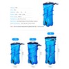 Achsoo Collapsible Water Bottles Folding Soft Flask Hydration Bladder Leakproof