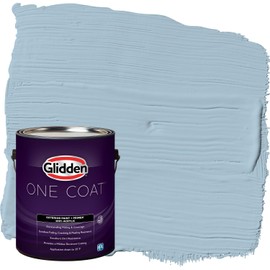 Glidden Exterior Paint + Primer: Blue/Graceful, One Coat, Flat, 1-Gallon