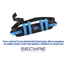 Secure Transfer Gait Belt with Handles & 60 Inch Gait Belt with Clip Buckle - Quick Release Clip Buckle - Medical Walking Gate Standing Assist Elderly Patients, Physical Therapy, Nurse, Caregiver